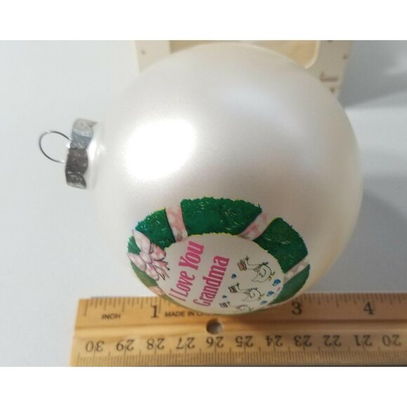 Grandma I Love You Glass Ornament Topperscot Christmas Collectors Series - Picture 5 of 6